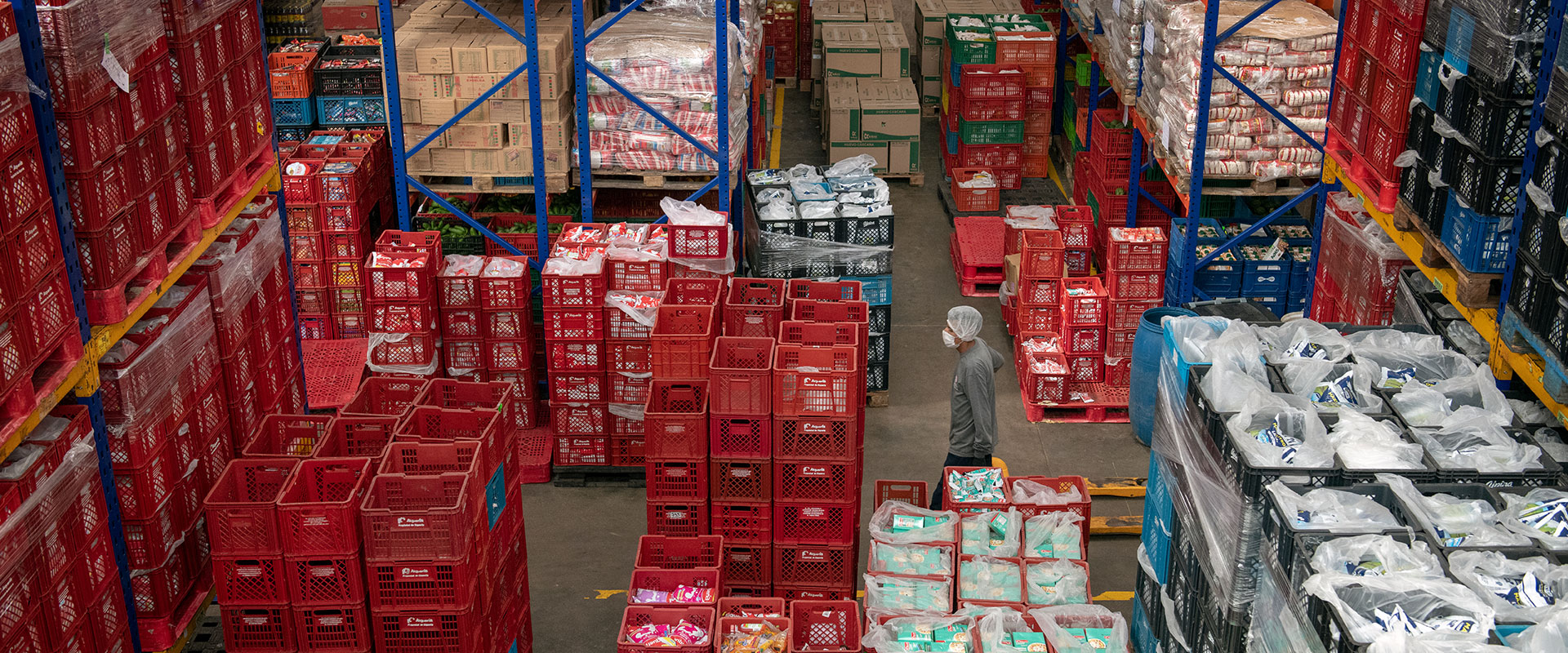 Recepción donaciones banco de alimentos